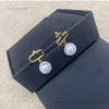 designer sieraden oorvergulde ontwerper geometrische ronde bal vrouwen parel oorbel bruiloft cadeau sieraden