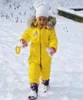 Rusya Kış Çocukları Kız Erkek Snowsuit Tulum Bebek Beyaz Ördek Aşağı Ceketler Genel Rakun Kürk Kapşonlu Torparlar y89827709