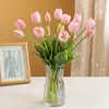 Декоративные цветы, 5 шт., искусственные тюльпаны, настоящий сенсорный латексный букет, реалистичный для свадьбы, вечеринки, офиса, дома, кухни, декор