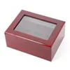 Rekommendera starkt trä Display Box Championship Ring Collectors Display Case 4 Slot296w