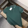 Polos à manches courtes pour hommes, imprimé géométrique, col à revers, T-Shirts respirants à la mode, été 2024, SS006