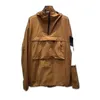 Giacche da uomo Topstoney 2024 Primavera e Autunno Giacca grande Moda Antivento Impermeabile Outdoor Pullover con cappuccio Cappotto giacca varsity