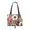 Boodschappentassen Boho Bloemen Hondentas Draagtas Met Zak En Veiligheidsketting Zachtzijdig Klein Voor Huisdier Outdoor Tote Bag