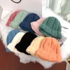 Bérets INS influenceur tricot bonnets chapeau couleur Macaron doux cireux haute qualité laine tout-match hiver chaud femmes casquettes