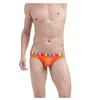 Cuecas masculinas 2024 sexy lycra algodão confortável cintura baixa cinto u convexo briefs homens deslizamento ropa interior hombre