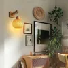벽 램프 대나무 랜턴 벽 램프 천연 등나무 고리 릭스 E27 샹들리에 손으로 짠 대나무 방 장식 벽지 갓 벽 라이트 비품