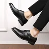 Monk Strap Men Pu Solid Color Low -keel buckle business men men men shovered shoiles e7816