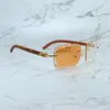 Diamond Cut Photochromic Solglasögon Färg Byt två färger Linser 4 Säsong Glasögon Ramdesigner Carter Luxury Eyewear Tiger Wood Sun Glasses