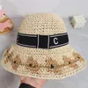 Słomki kapelusz designerka hat sun hat moda rybacy kapelusz samica szerokie brzegi czapki swobodne czapki na zewnątrz Sunbonnet 2 style czapka plażowa