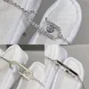 نقل UNO Designer Bracelet Anklet for Woman Diamond Gold Plated 18K 925 Silver أعلى مواد مضادة للمواد المتقدمة تصميم العلامة التجارية الكلاسيكية مع Box 006