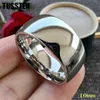 Band Ringen TUSSTEN 10 MM Goud Kleur Tungsten Ring Voor Mannen Vrouwen Wedding Band Tren Jewel Dome polijsten Gratis Verzending L240305