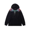 MB Wing Sweater Designer Men's and Women's Seater Sweatshirts MB Purple Fire Wingsプリントマルセロファッションブランドフェザー秋/冬のパーカー1v2d