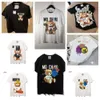 Moda Womens T-shirt verão nova alta qualidade manga curta Marca designer tees Cor o urso em torno do pescoço de algodão Itália luxo mens mulheres soltas Moschino T-shirt sj