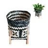 プレート手織りストローフラワーバスケット家庭用貯蔵クリエイティブ花瓶日本風の乾燥大麦付きの大麦