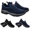 Laufschuhe für Herren Damen für Schwarz Blau Atmungsaktiver bequemer Sporttrainer-Sneaker GAI 045 XJ