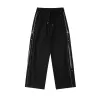 Pantaloni della tuta Corea Street Wear Pantaloni da jogging sottili Pantaloni da tuta in twill oversize Tessuto con stella in metallo Cerniera larga Pantaloni sportivi larghi Y2k Abbigliamento Uomo