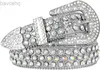 Cinture Stilista Bb Simon Cinture Cintura con diamanti lucenti Nero Blu bianco strass multicolori come regali di compleanno 240305