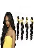 Hele braziliaanse maagdelijke hair extensions losse golf haarinslag 1B natuurlijke zwarte kleur gemengde lengte 5 stuks lot 55gpcs3385941