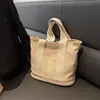 Borsa di tela primavera estate donna 2024 nuova borsa a tracolla multistrato borsa a tracolla da pendolarismo di grande capacità piccola borsa quadrata