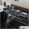 Kitchen Sinks Kitchen Sink Waterfall 304 Stainless Steel Large Single Slot Mtifuctional With Faucet Drop Delivery Home Garden Building Dhpbd