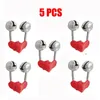 10PC 2/5/10 small bell stems fish tanks bite indicators tools stainless steel accessories feeders fish bells/alarm boxes bait boats Auger Fishing Red 240305