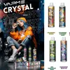 Vapme cristallo 7000puff monoboscata a vape a vaporita 7kpuffs ricaricabile e sigaretta da 650 mAh batteria pre -caricata da 14 ml di cardoni 0% 2% 3% 5%