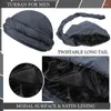 Baretten Tulband Durag Mannen Hoofd Wrap Moslim Hijab Satijn Gevoerde Sjaal Twist DXAA