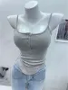 Camis New In Women's TShirt Summer Tops For Women 2023 Hot Ins Corset Top Cotton Slim Camisas Y Blusas White Top Offer Free Shipping
