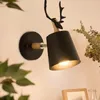 Lámpara de pared LED americana Simple Retro iluminación interior hogar cocina sala de estar estudio dormitorio cabecera escaleras pasillo Macaron