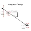 벽 램프 리즈 토 벽 램프 장식 플러그 in 벽 아트 데코 스콘 장기 조절 가능한 스윙 암 램프 흰색 검은 침실 침대 옆 광선