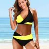 Set 2022 Costume da bagno a vita alta da donna Moda Nuovo design Stampa Costume da bagno Set a due pezzi Bikini Set Moda estiva Comfort Beachwear