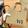 Straw Handbag Shoulder Bags woman designer bag crossbody tote bag luxurys handbags lady summer totes Embroidery Letters Medium & Small 2024