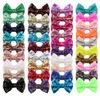 2020 38 Färger 4 tum paljetter Bow DIY pannband Tillbehör Baby Boutique Hair Bows Without Alligator Clip for Girls M7911646230