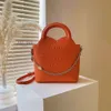 Designer Womens Bag INS Carta Cadeia Um Ombro Crossbody Tiffanyity Litchi Padrão Capacidade Versátil Bolsa 2024