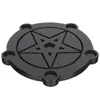 Candle Holders Pentagram Altar Plate Star Modeling Container Holder The Christmas Ornament Creative Base Stand Stand Stand