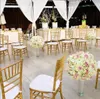 La couleur or peut être différente de celle de l'image) Usine en gros prix pas cher acrylique or plastique événement chaise de mariage hôtel banquet chaises pour Hall