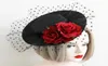 sexy party hat dress Wedding hair pin Vintage Flower mesh Hair Accessories Bridal Head Hats For Christmas Wedding Party dress Fasc3258480