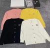 designer damessweaters nieuwe C-letter Luxe vest met lange mouwen en ronde hals, trui, dameskleding