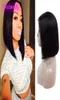 Indian Human Hair 13X4 Lace Front Wig Short Bob Remy Hair 1218inch Wigs Raw Virgin Hair1463476