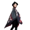 Cover-up 40 färger Autumn Shawls Poncho For Women Winter Warm Cardigan Sweater Black Kawaii 2022 Female Fall Shawl Beach Dress Tunic Cape