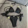 Swimming Suit Womens New Sexy Split Body Metal Ring Strap Solid Color Beach