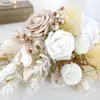装飾花エレガントな春の結婚式のセンターピースハンドメイドシルクフラワーアレンジメント式ドロップシップに最適