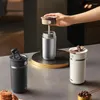 Bottiglie d'acqua Isolamento del serbatoio interno in titanio puro Tazza da caffè Guscio in acciaio inossidabile 304 Personalizzazione regalo casual portatile di alto valore