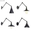 Lampa ścienna Nordic Minimalistyczna restauracja kawiarnia schodami Balkon Aisle Iron Light Montain American Retro Industrial Dekoracyjna lampa ścienna