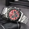 2024 Мужские роскошные дизайнерские автоматические кварцевые часы Мужские авто 6 стрелок Часы наручные часы TG01