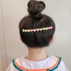 ヘアアクセサリー2024カラフルなハートスタースクエアラングコーム女の子のための素敵な飾る飾り付け爪の子供