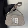 Sacs décontractés pour femmes, sacs à main et bourses de marque de luxe de styliste en PU Nubuck, sac à bandoulière décoratif en tôle, petit 240219
