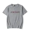 Magliette da uomo Life Is Strang T-shirt corta da uomo stile estivo Divertenti coppie per le vacanze Girocollo 4XL