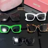 新しい女性Miui Miao Designer Sunglasses Cat Eye Square Frameパーソナライズされたファッション男性サングラス女性のための高い美的価値6051