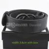 NEW 3.8-3.4-2.0cm Men Designer Belt Womens High Quality Genuine Leather Belt for Mens Luxury Belt No Box